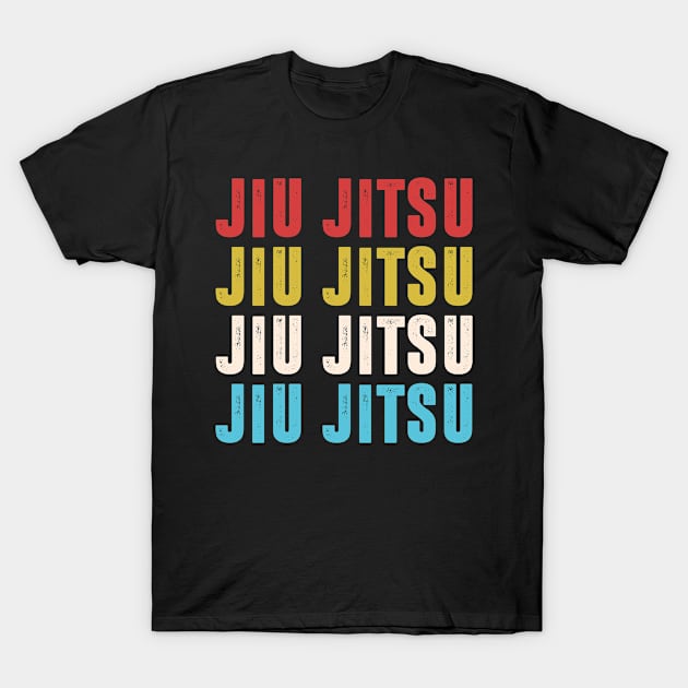 Retro Jiu Jitsu T-Shirt by funkyteesfunny